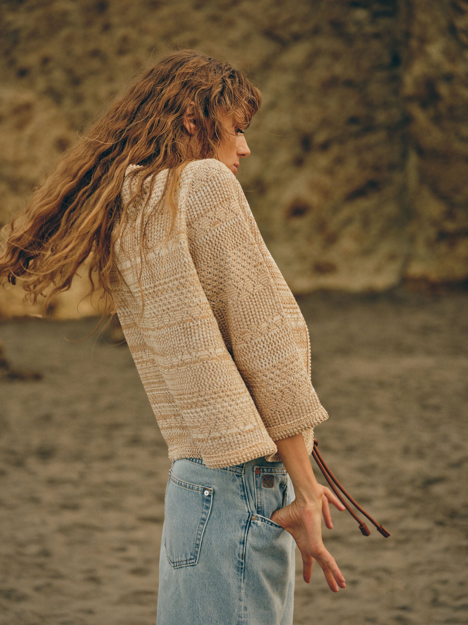 Modelshot / Beige Melange / Detail